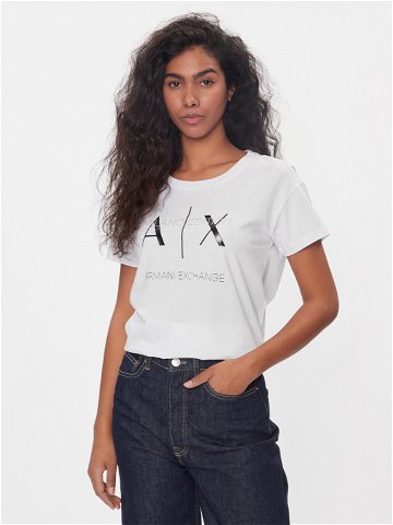 Armani Exchange T-Shirt 3DYT36 YJ3RZ 1000 Bílá Regular Fit