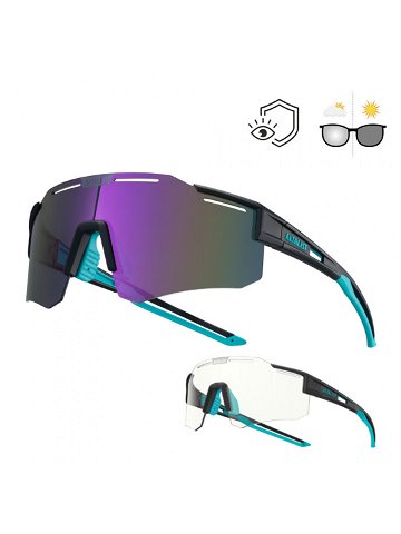 Sportovní sluneční brýle Altalist Legacy 3 tyrkysovo-černá s fialovými skly