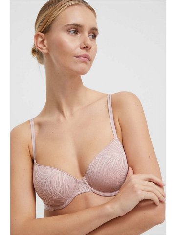Podprsenka Calvin Klein Underwear růžová barva 000QF6875E