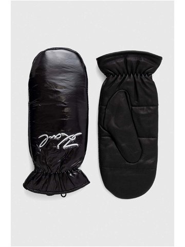 Rukavice Karl Lagerfeld dámské černá barva