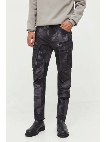 Bavlněné kalhoty G-Star Raw šedá barva přiléhavé