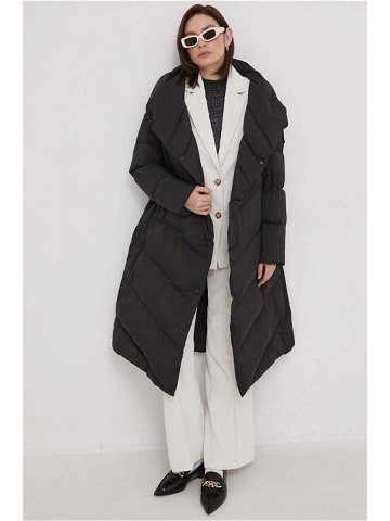 Péřová bunda Blauer dámská černá barva zimní oversize