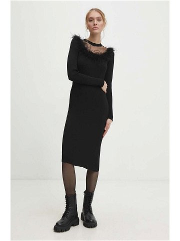 Šaty Answear Lab černá barva mini