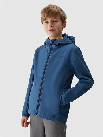 Chlapecká softshellová větruodolná bunda membrána 5000 – modrá
