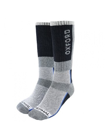 Ponožky Oxford OxSocks Thermal Regular šedé černé modré L 44-49