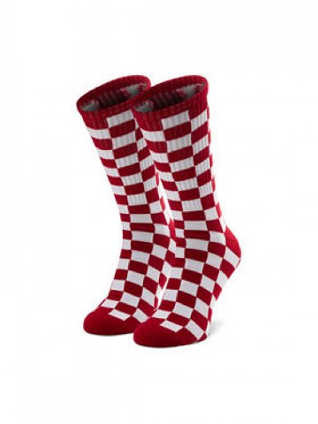Vans Pánské klasické ponožky Checkerboard Crew VN0A3H3ORLM1 Červená