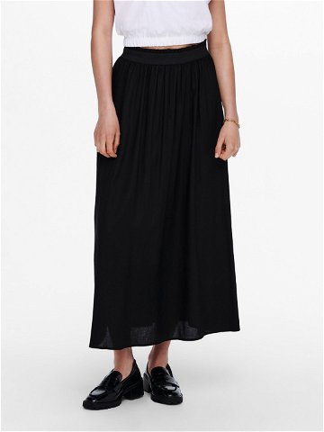 ONLY Plisovaná sukně Venedig 15164606 Černá Regular Fit