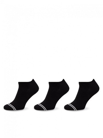 Pepe Jeans Sada 3 párů dámských nízkých ponožek PMU30044 Černá