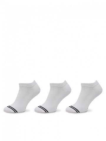 Pepe Jeans Sada 3 párů dámských nízkých ponožek PMU30044 Bílá
