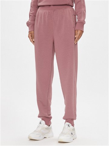 Calvin Klein Performance Teplákové kalhoty 00GWS4P656 Růžová Relaxed Fit