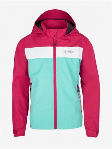 Růžovo-tyrkysová holčičí outdoorová bunda Kilpi Orleti