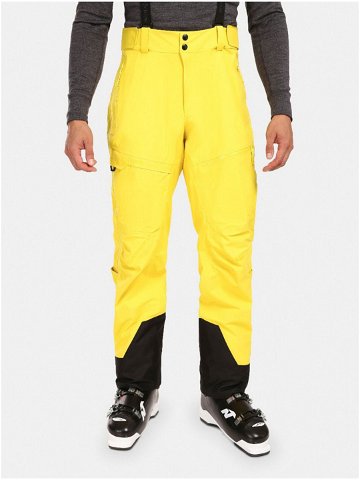 Žluté pánské zimní sportovní kalhoty Kilpi Lazzaro