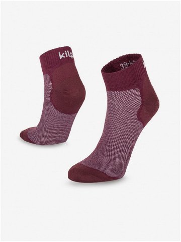 Vínové unisex běžecké ponožky Kilpi MINIMIS
