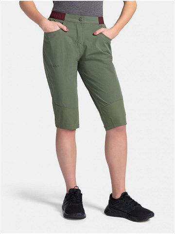 Khaki dámské outdoorové 3 4 kalhoty Kilpi MEEDIN-W