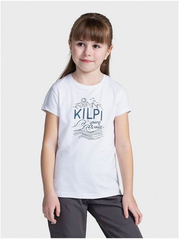 Bílé dětské tričko s potiskem Kilpi MALGA
