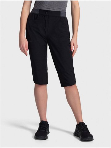 Černé dámské sportovní tříčtvrteční kalhoty Kilpi MEEDIN