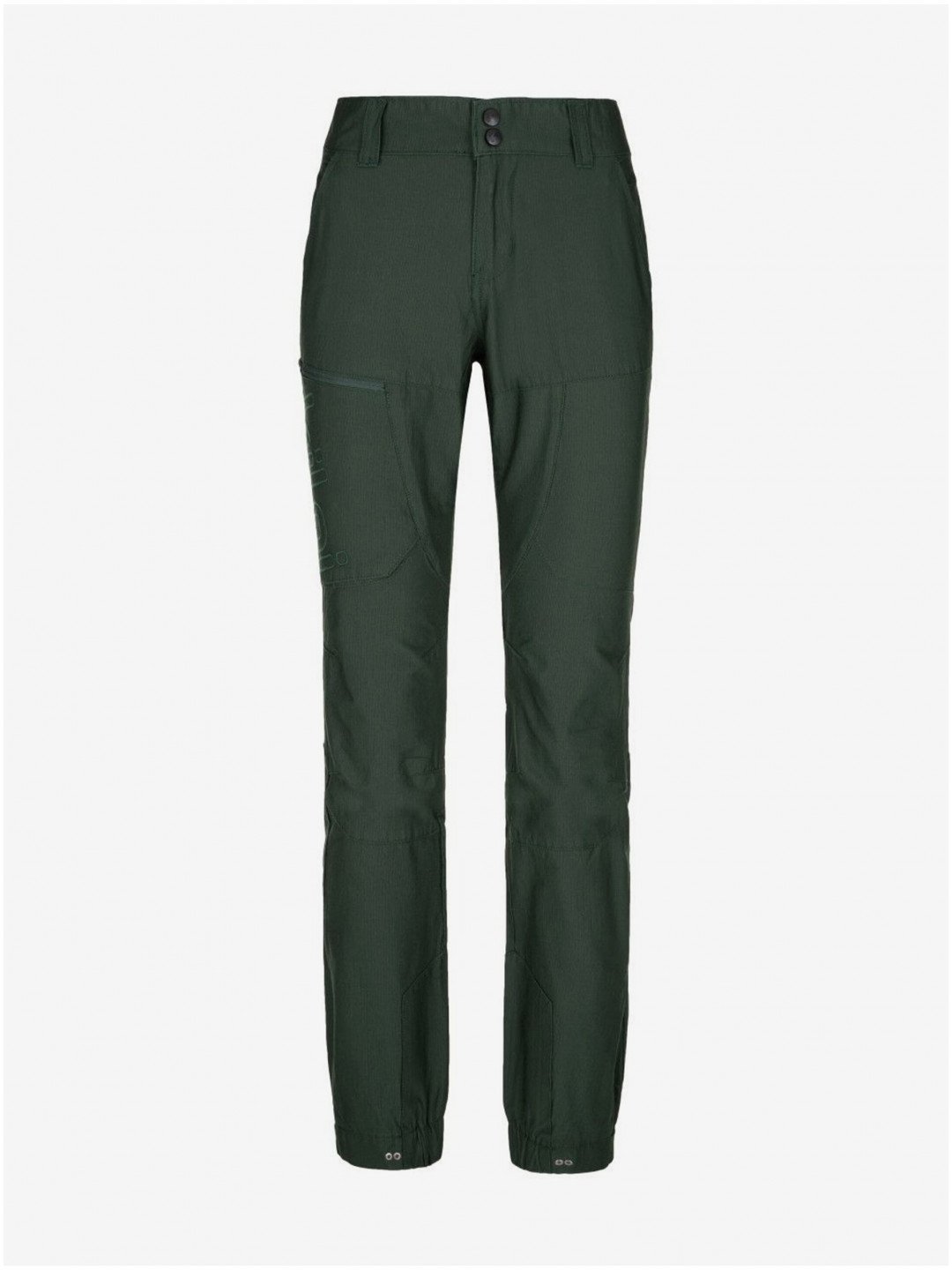 Tmavě zelené dámské outdoorové kalhoty Kilpi JASPER