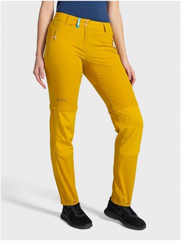 Žluté dámské outdoorové kalhoty Kilpi HOSIO