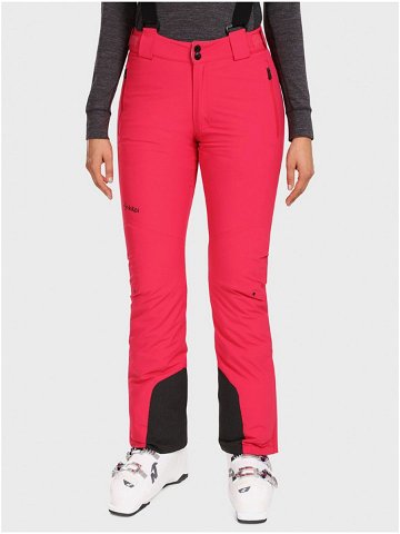 Tmavě růžové dámské lyžařské kalhoty KILPI EURINA