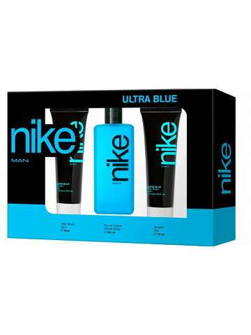 Nike Ultra Blue Man – EDT 100 ml sprchový gel 75 ml balzám po holení 75 ml