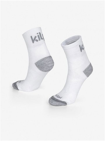 Šedo-bílé unisex ponožky Kilpi SPEED-U