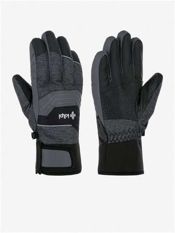 Tmavě šedé pánské lyžařské rukavice Kilpi SKIMI