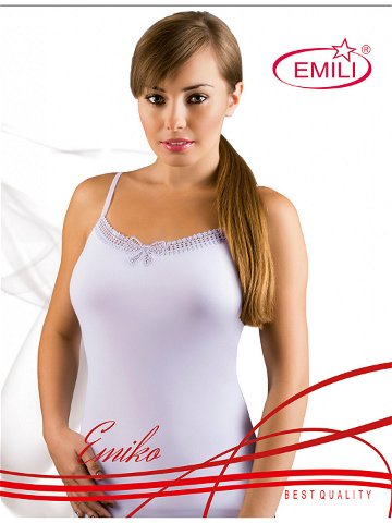 Dámská košilka model 17365278 bílá 2XL – Emili Barva bílá Velikost XXL