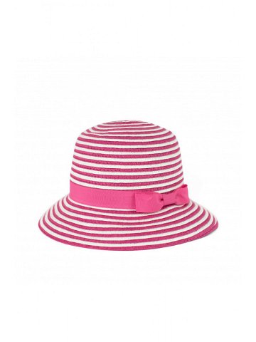 Dívčí klobouk model 17413166 Hat one size růžovo bílá – Art of polo