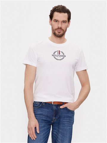 Tommy Hilfiger T-Shirt Global Stripe MW0MW34388 Bílá Regular Fit