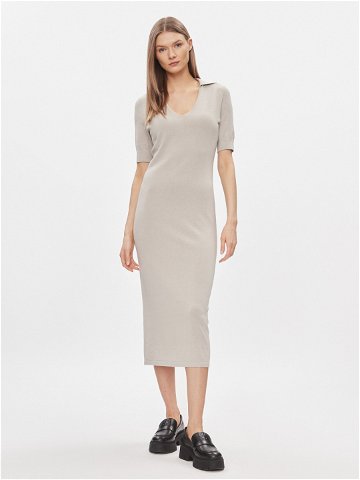 Calvin Klein Úpletové šaty K20K206519 Béžová Regular Fit