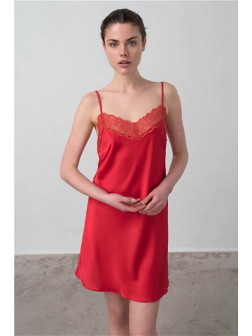 Dámská noční košilka model 17047888 – Vamp Barva red Velikost L