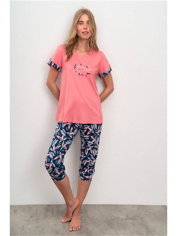 Vamp – Dvoudílné dámské pyžamo 16031 – Vamp Barva pink ice Velikost S