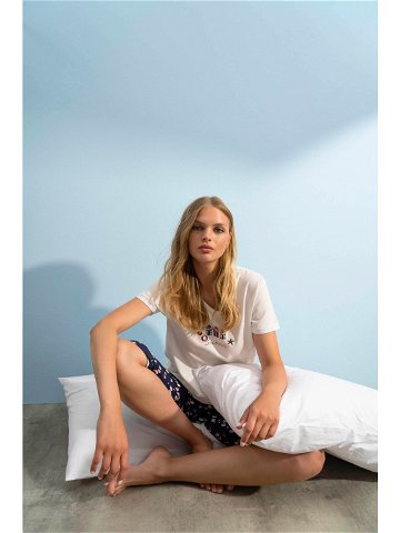 Dvoudílné dámské pyžamo model 17160612 – Vamp Barva coral sun Velikost XL