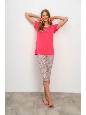 Vamp – Dvoudílné dámské pyžamo 16241 – Vamp Barva FRAGOLA Velikost M