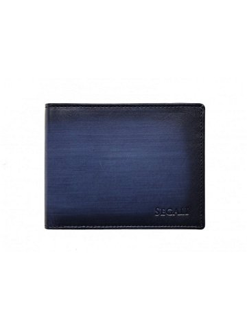 Pánská kožená peněženka 2929204030 černá modrá