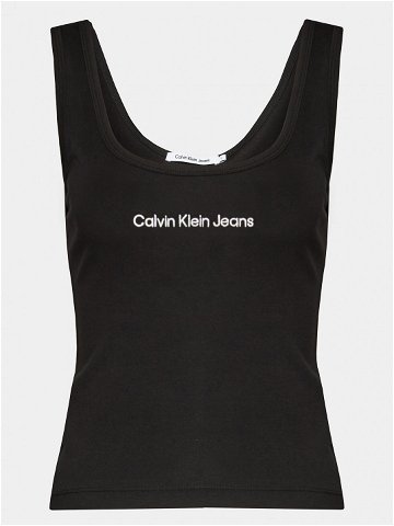 Calvin Klein Jeans Top Institutional J20J221064 Černá Slim Fit