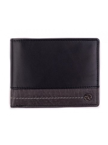 Pánská kožená peněženka 2951320005 černá šedá