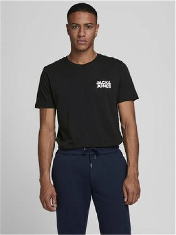 Jack & Jones T-Shirt Corp Logo 12151955 Černá Slim Fit