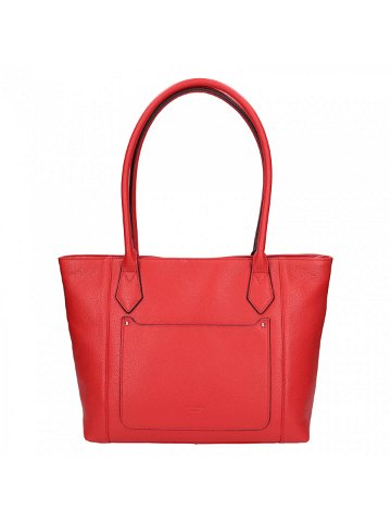 Elegantní dámská kožená kabelka Katana Lenese – červená