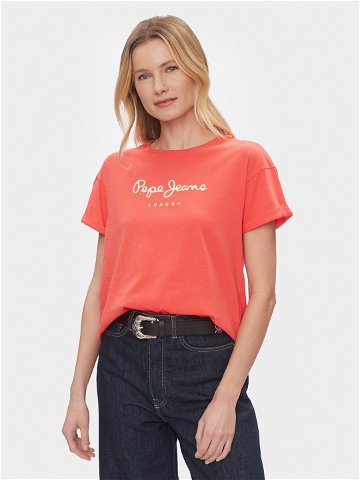 Pepe Jeans T-Shirt Helga PL505761 Červená Regular Fit