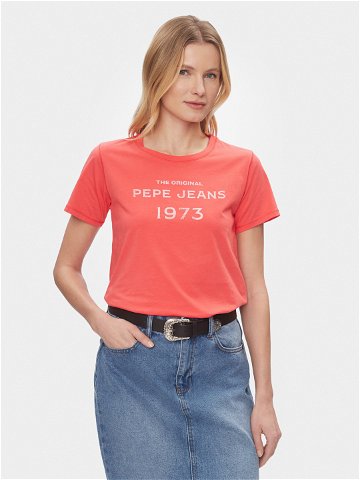 Pepe Jeans T-Shirt Harbor PL505743 Červená Regular Fit