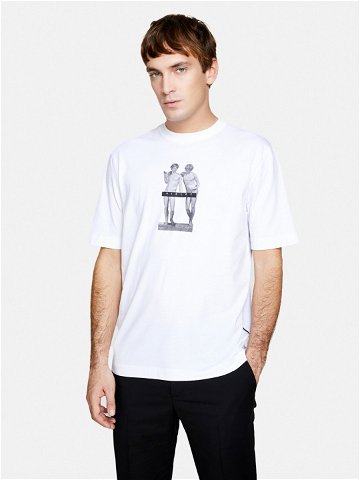 Sisley T-Shirt 3I1XS103I Bílá Regular Fit