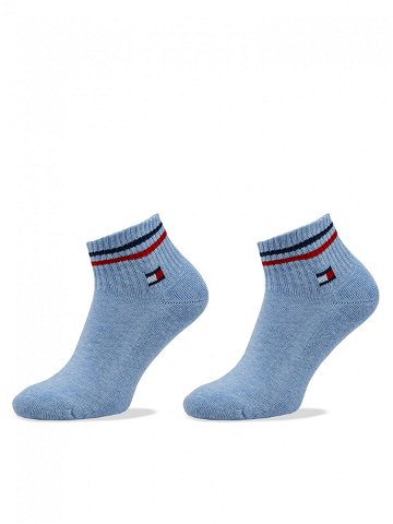 Tommy Hilfiger Sada 2 párů nízkých ponožek unisex 701228177 Modrá