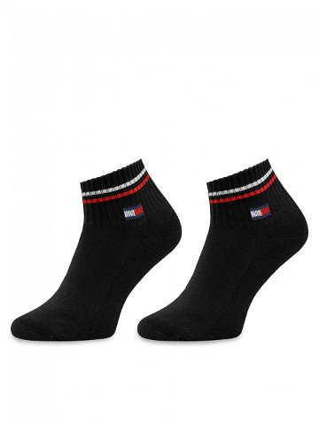 Tommy Hilfiger Sada 2 párů nízkých ponožek unisex 701228177 Černá