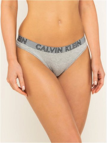 Calvin Klein Underwear Kalhotky string Ultimate 000QD3636E Šedá