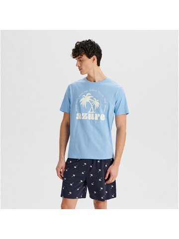 Sinsay – Bavlněná pyžamová souprava – Modrá