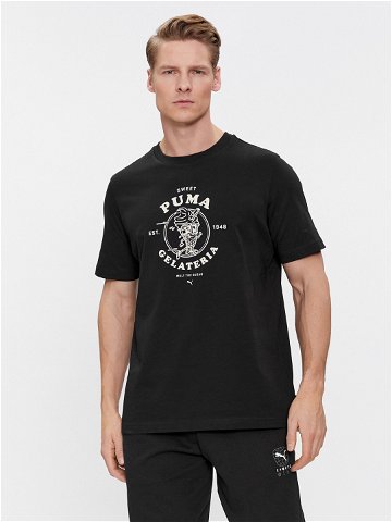 Puma T-Shirt Graphics Gelateria 625416 Černá Regular Fit