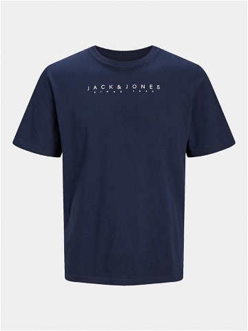 Jack & Jones T-Shirt Setra 12247985 Tmavomodrá Standard Fit
