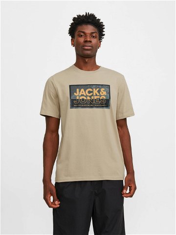 Jack & Jones T-Shirt Logan 12253442 Béžová Standard Fit