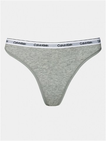 Calvin Klein Underwear Kalhotky string 000QD5043E Šedá